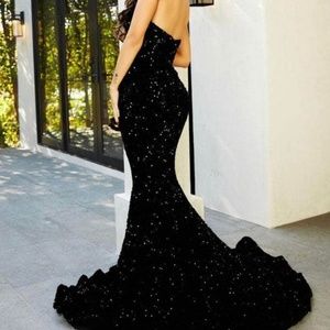 Portia and Scarlett - PS21208 (Black Sequin Gown)
